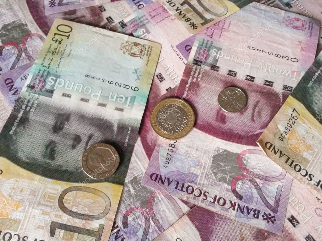 Шотландский фунт примечания - Стоковое редакционное фото ...