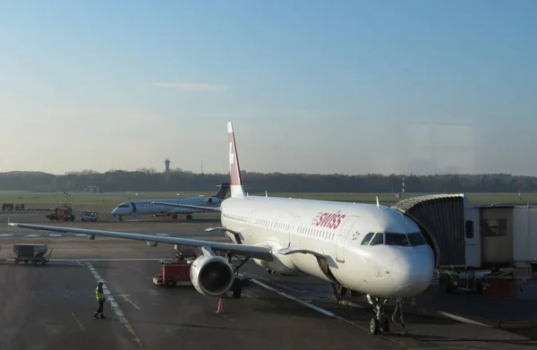 Hamburg Niemcy Circa Listopad 2016 Swiss International Air Linie Airbus — Zdjęcie stockowe