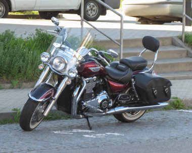 Brno bölgesinde Park zafer motosiklet