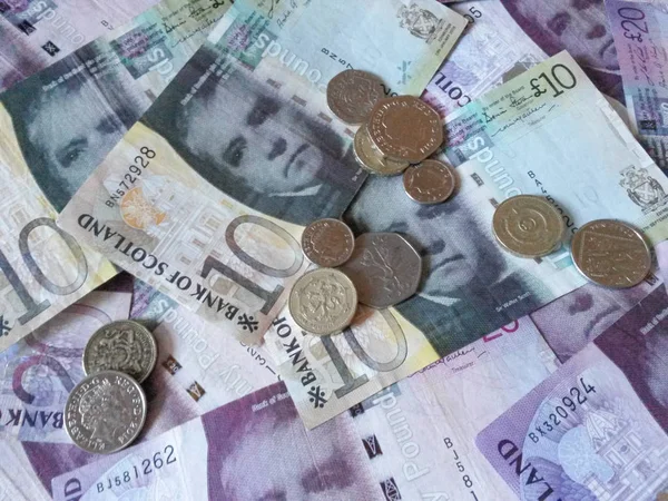 Edinburgh Schotland Circa Augustus 2015 Schotse Sterling Pondbankbiljetten Noten Munteenheid — Stockfoto