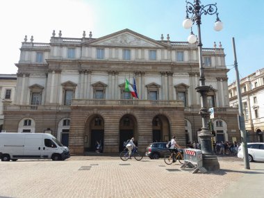 Milan, İtalya - Temmuz 2017 yaklaşık: Milan, Teatro alla Scala, Milano, İtalya