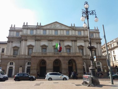 Milan, İtalya - Temmuz 2017 yaklaşık: Milan, Teatro alla Scala, Milano, İtalya