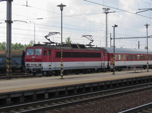 Ostrava República Checa Circa Julho 2017 Caminhos Ferro Checos Loco — Fotografia de Stock