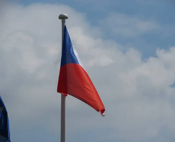 Bandera Nacional Checa República Checa Europa — Foto de Stock