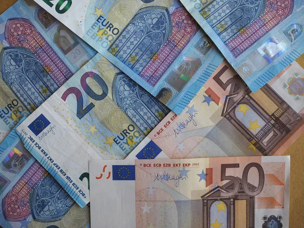 Euro Notatki Pieniądze Eur Waluta Unii Europejskiej — Zdjęcie stockowe