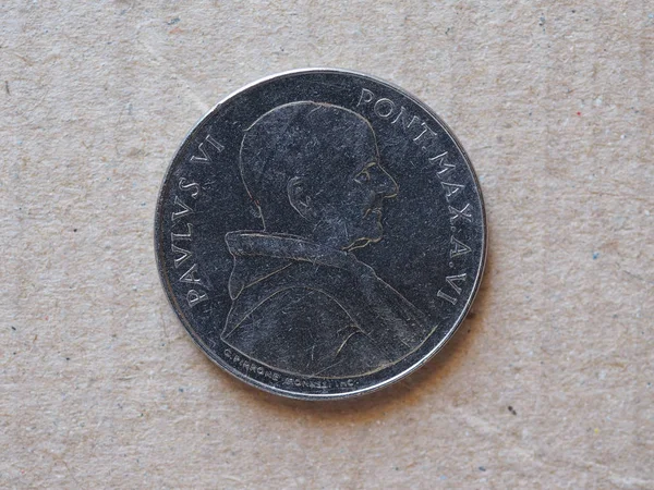 Mince 50 lir z Vatikánu — Stock fotografie