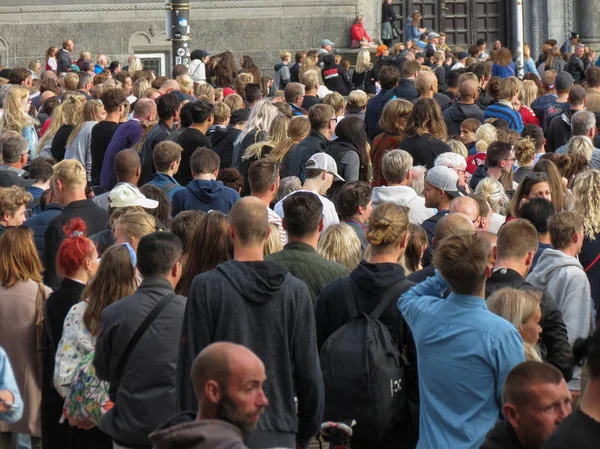 Kopenhaga Dania Circa Sierpnia 2017 Ogromny Tłum Gromadzi Oglądać Finał — Zdjęcie stockowe