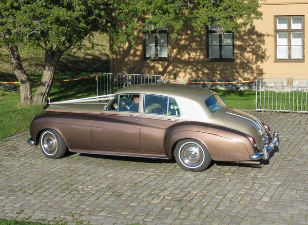 Oslo Noruega Circa Agosto 2017 Coche Bentley Saloon Marrón — Foto de Stock