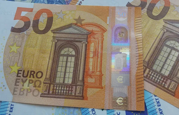 Euro Notlar Para Eur Avrupa Birliği Nin Para Birimi — Stok fotoğraf