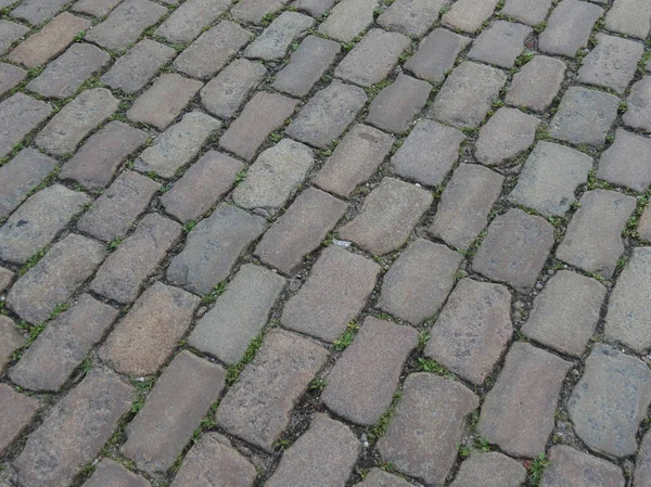 Graue Kopfsteinpflasterstruktur Nützlich Als Hintergrund — Stockfoto