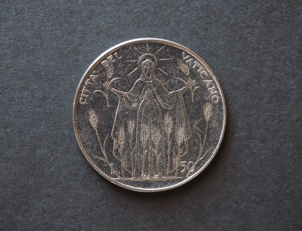 Κέρμα Λίρες Από Βατικανό Κυκλοφόρησε 1968 — Φωτογραφία Αρχείου