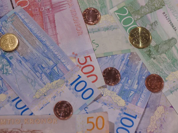 İsveç Kronu banknot ve madeni paralar (Sek), İsveç para birimi