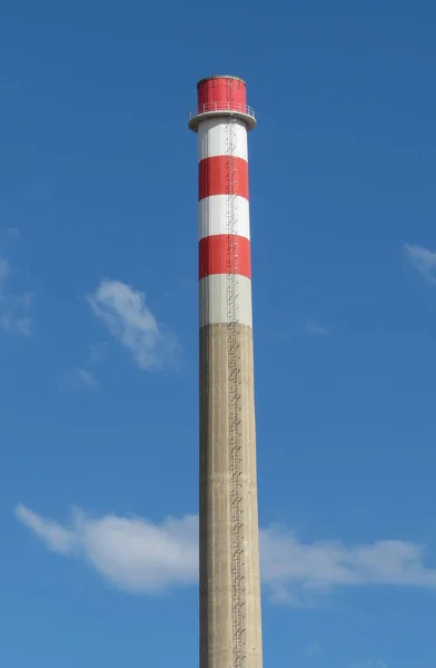 Chaminé Fábrica Industrial Útil Como Conceito Industrial Poluição — Fotografia de Stock