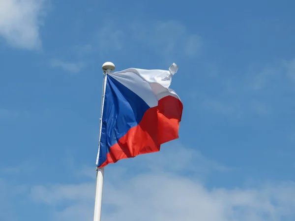 Bandera Nacional Checa República Checa Europa — Foto de Stock