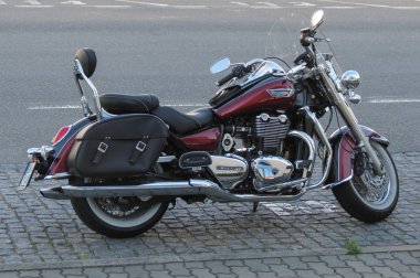 Brno bölgesinde Park zafer motosiklet