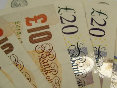 İngiliz Pound banknot para