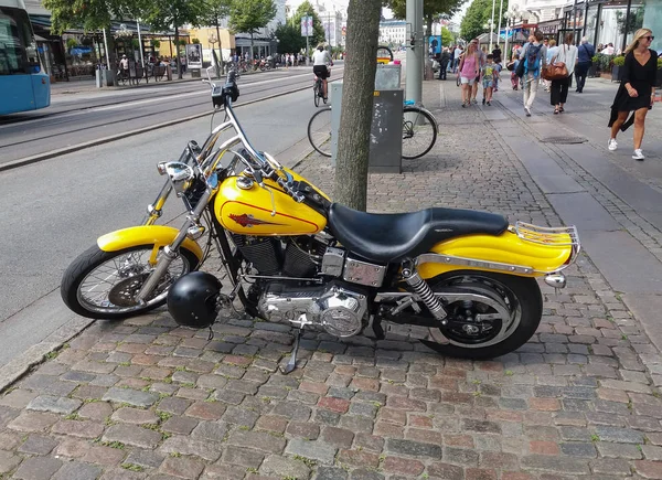 Goteburg Zweden Circa Augustus 2017 Harley Davidson Motorfiets — Stockfoto
