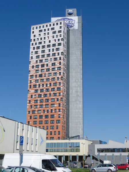 Brno República Checa Circa Maio 2017 Torre Atualmente Edifício Mais — Fotografia de Stock
