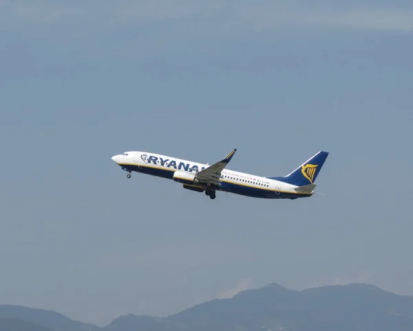 Orio Serio Italia Circa Agosto 2017 Despegue Ryanair Boeing 737 — Foto de Stock