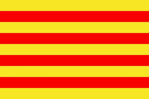 Catalunya Bendera Catalunya - Stok Vektor