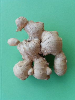 ((Zingiber officinale) kök vegan gıda ham zencefil