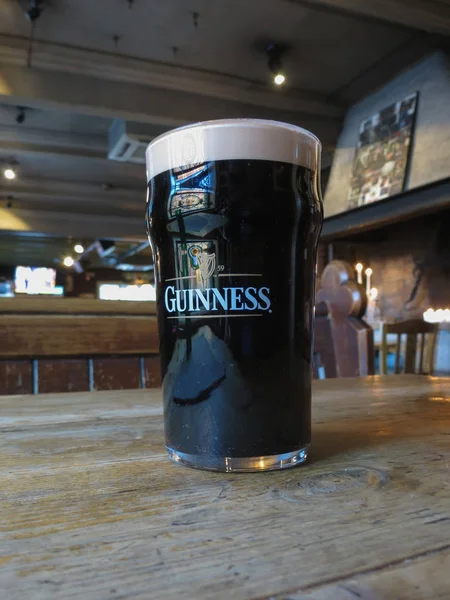 Guinness cerveza pinta en Oslo — Foto de Stock