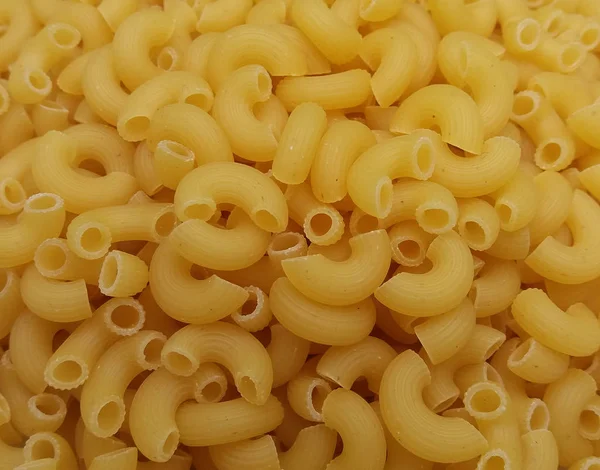 Pasta Macarrones Crudos Comida Vegetariana Italiana Tradicional —  Fotos de Stock