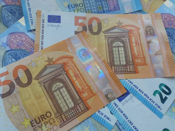 Euro Notes Pénz Eur Pénznemben Európai Unió — Stock Fotó