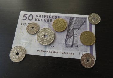 Danimarka Kronu banknot ve madeni paralar (Dkk), para birimi Danimarka
