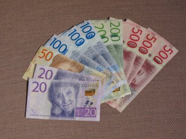 İsveç Kronu banknot para (Sek), İsveç para birimi