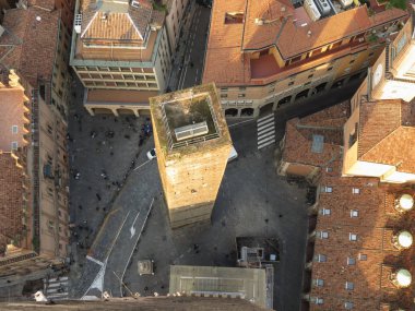 Bologna şehir merkezinin çatılar