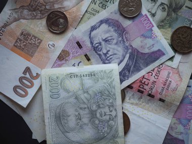 Çek Cumhuriyeti para birimi Çek Koruna para ve banknotları (CZK)