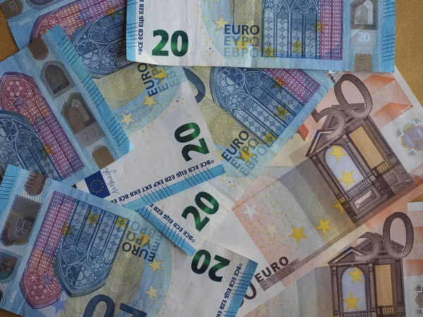 Moneta Banconote Euro Eur Valuta Dell Unione Europea — Foto Stock