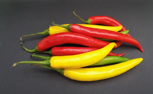Hot Chili Peppers Capsicum Aka Chile Pepper Chilli Pepper Vegetables — Stock Photo, Image