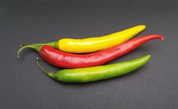 Hot Chili Peppers Capsicum Aka Chile Pepper Chilli Pepper Vegetables — Stock Photo, Image