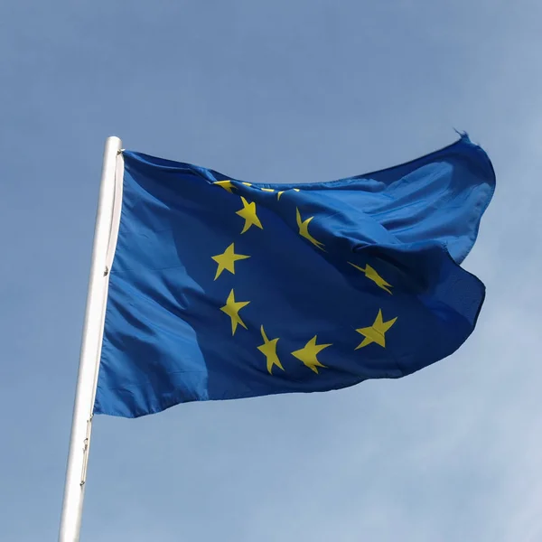 Flag Europe Blue Sky — Stock Photo, Image