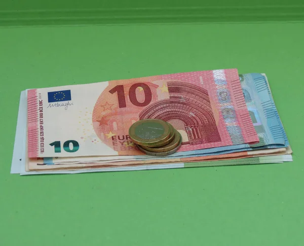 Billets Pièces Euros Eur Monnaie Union Européenne — Photo