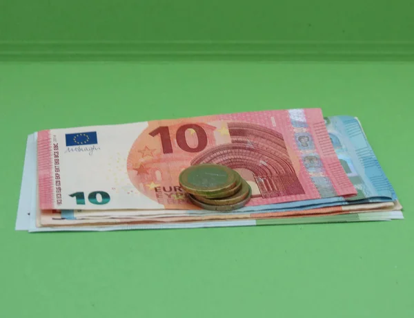 Euro Banknoten Und Münzen Eur Währung Der Europäischen Union — Stockfoto