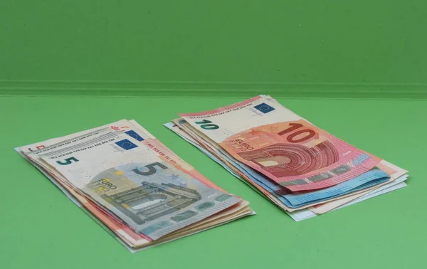 Евро Банкноты Eur Валюта Европейского Союза — стоковое фото