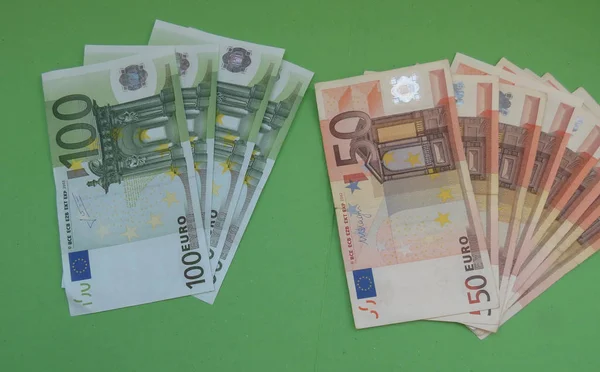 Euro Bankjegyek Pénz Eur Valuta Európai Unió — Stock Fotó