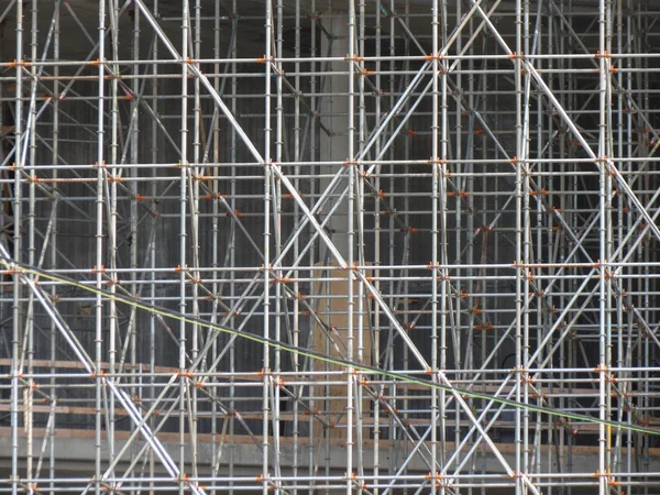 Temporary Scaffold Construction Works Building Site — Stock Photo, Image