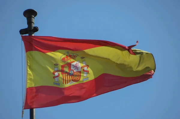 Bandeira espanhola da Espanha — Fotografia de Stock