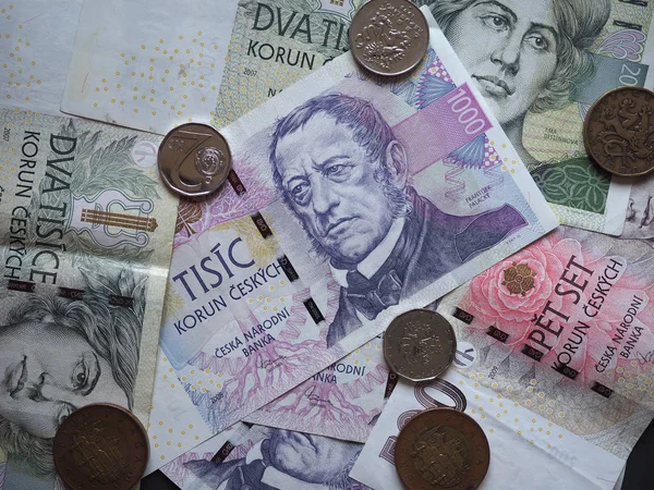 Çek Cumhuriyeti para birimi Çek Koruna para ve banknotları (CZK)