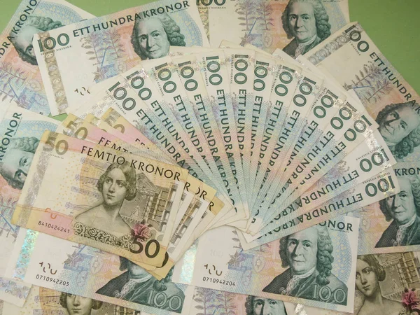 Szwedzkiej waluty notatek — Zdjęcie stockowe