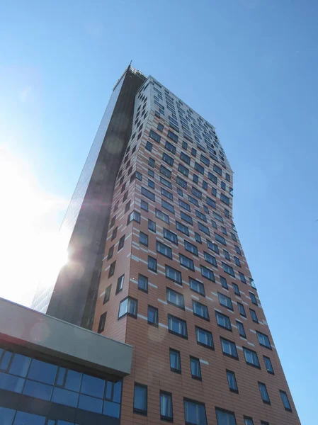 Brno, Çek Cumhuriyeti - Mayıs 2017 yaklaşık: Az kule, şu anda en yüksek Çek Cumhuriyeti (111 m veya 364 ft Binası)