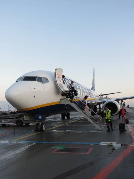 Koppenhága Dánia Augusztus 2017 Ryanair Boeing 737 800 Parkolt Repülőtér — Stock Fotó