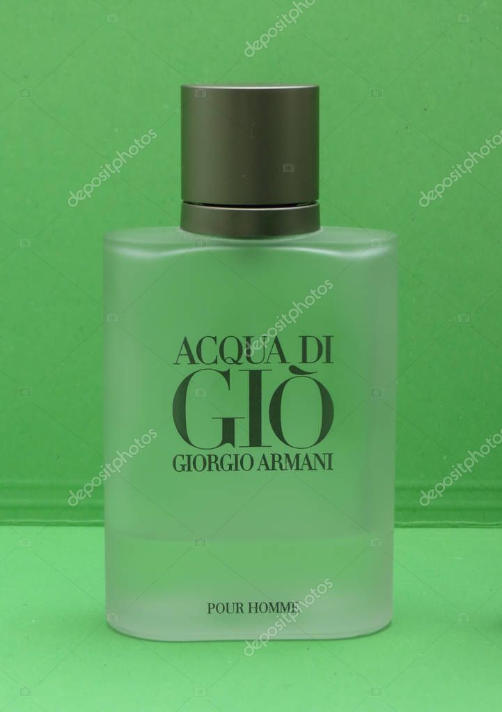 PARIS, FRANCE - CIRCA MAY 2017: Armani Acqua di Gio eau de toilette, evergreen bestselling perfumes worldwide