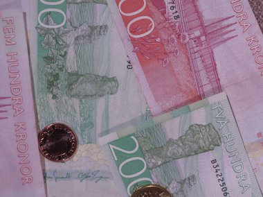 İsveç Kronu banknot ve madeni paralar (Sek), İsveç para birimi