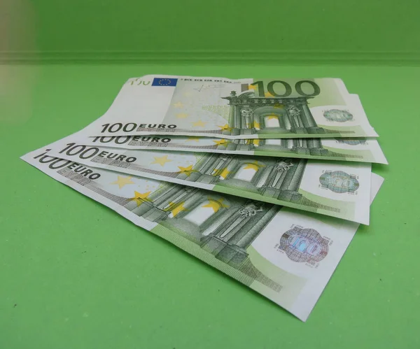 Billets Euros Monnaie Eur Monnaie Union Européenne — Photo