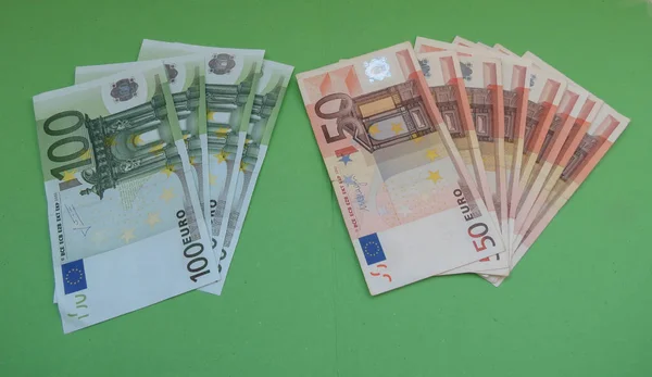 Euro Bankjegyek Pénz Eur Valuta Európai Unió — Stock Fotó
